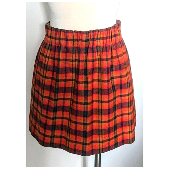J Crew Plaid Mini Skirt - Picture 1 of 3